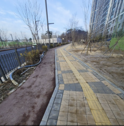 보도블럭시공 완료 현장 1